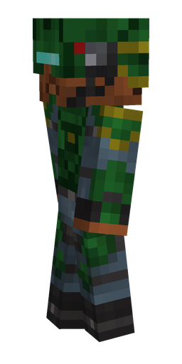 Black skin: body, left side render