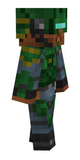 Black skin: body, right side render