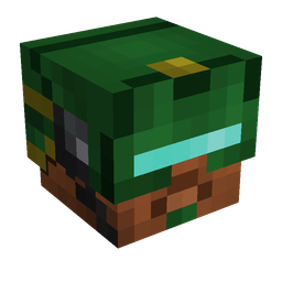 Black skin: head render