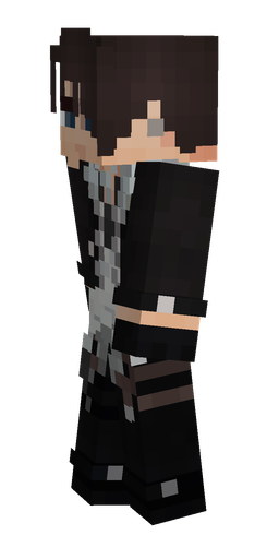 Black skin: body, left side render