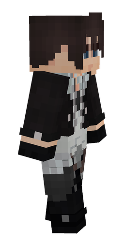 Black skin: body, right side render
