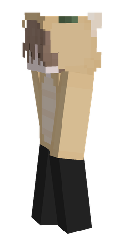 Black skin: body, left side render