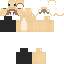 Black skin: raw texture render