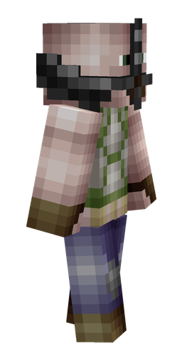 Black skin: body, right side render
