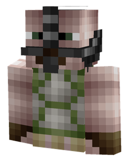 Black skin: bust render