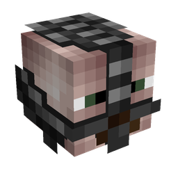 Black skin: head render