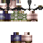 Black skin: raw texture render