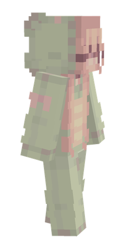 Green skin: body, right side render