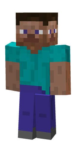 Blue skin: body, back render