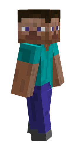 Blue skin: body, right side render