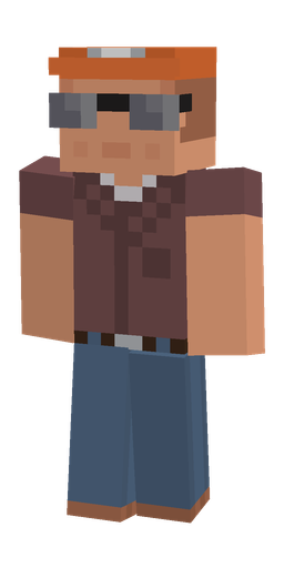 Blue skin: body, front render