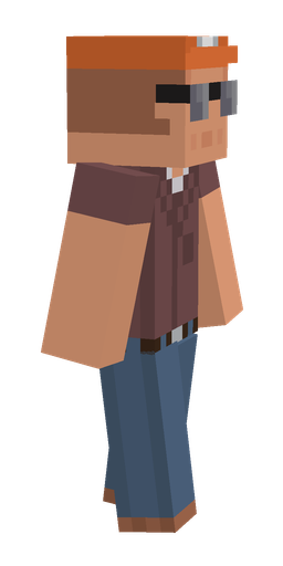 Blue skin: body, right side render