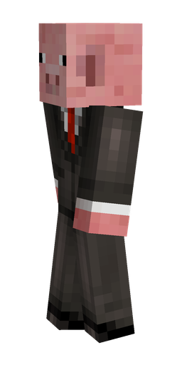 Black skin: body, left side render