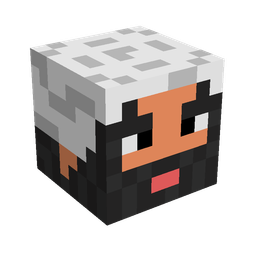 Black skin: head render