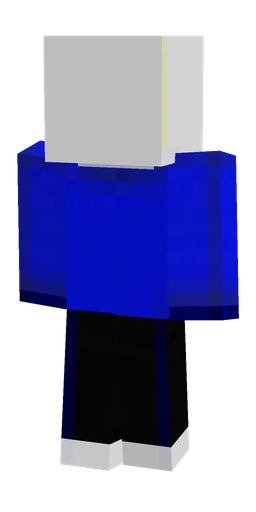 Black skin: body, back render