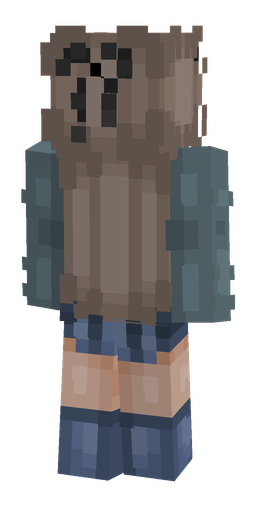 Blue skin: body, back render