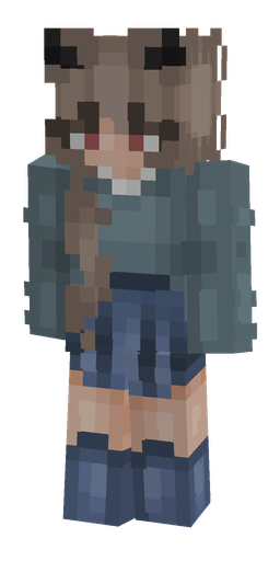 Blue skin: body, front render