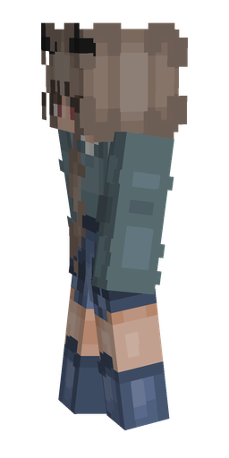 Blue skin: body, left side render
