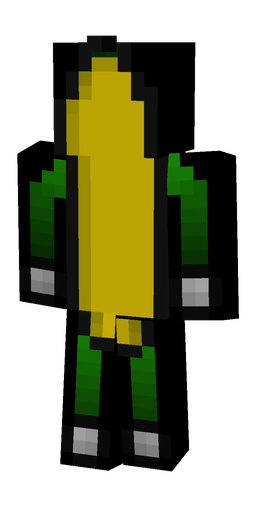 Black skin: body, back render