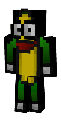 Black skin: body, front render