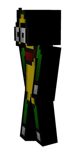 Black skin: body, left side render