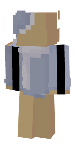 Blue skin: body, back render