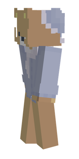 Blue skin: body, left side render