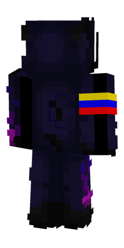Black skin: body, back render
