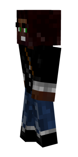 Black skin: body, left side render