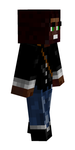 Black skin: body, right side render