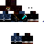 Black skin: raw texture render