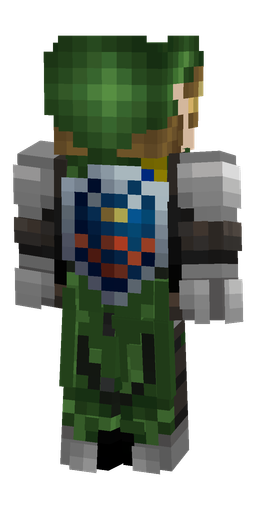 Black skin: body, back render