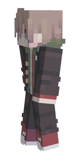 Black skin: body, left side render