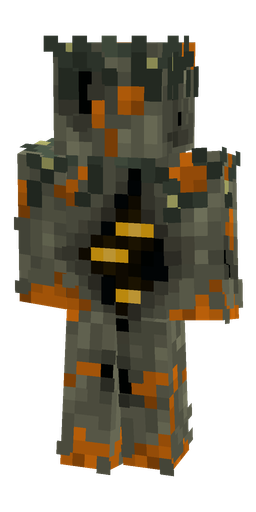Black skin: body, back render
