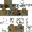 Black skin: raw texture render