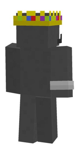 Black skin: body, back render