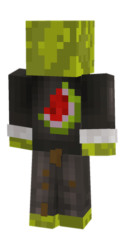 Black skin: body, back render