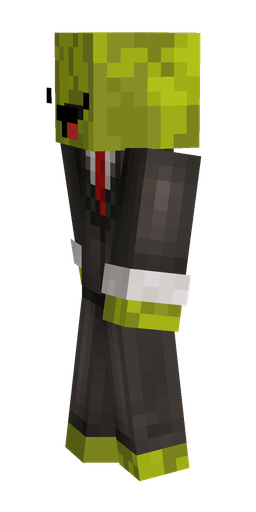 Black skin: body, left side render