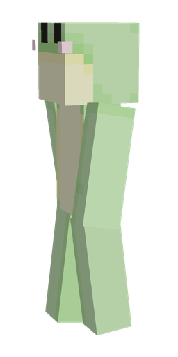 Green skin: body, left side render