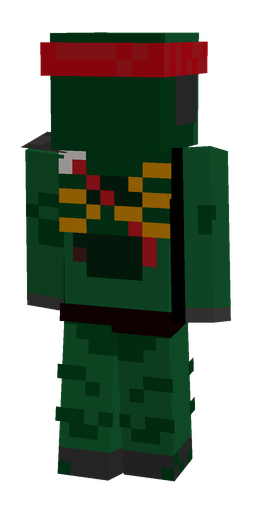 Black skin: body, back render