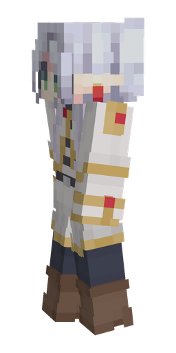 Blue skin: body, left side render