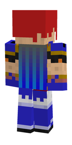 Blue skin: body, back render