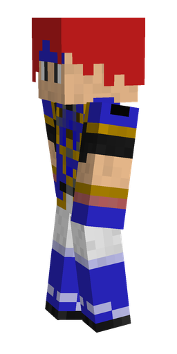 Blue skin: body, left side render
