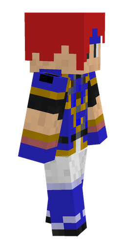 Blue skin: body, right side render