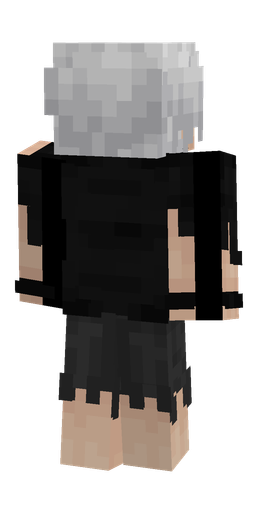 Black skin: body, back render