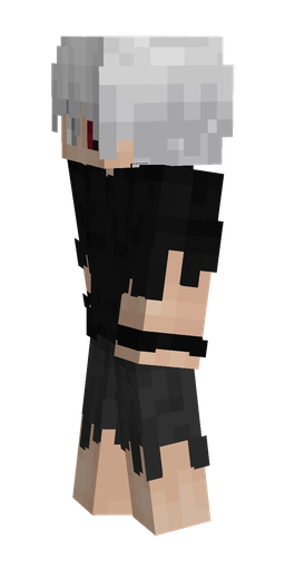 Black skin: body, left side render