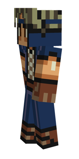 Black skin: body, left side render
