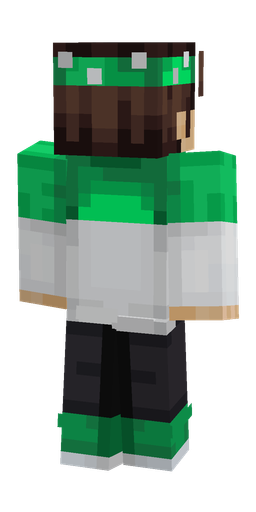 Black skin: body, back render