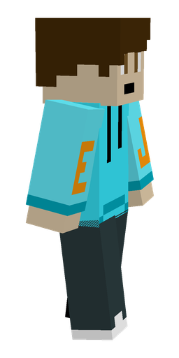 Blue skin: body, right side render