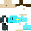Blue skin: raw texture render